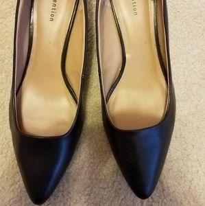 Black Kitten Heel Pumps